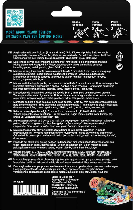 SET 6 MARKERS ACRILICI "SHAKE & PAINT" - FABER-CASTELL
