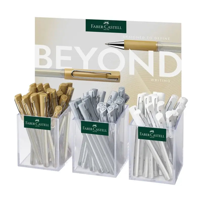 PENNA GEL BEYOND BIANCA - ORO - ARGENTO