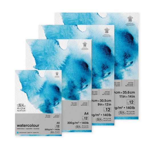 BLOCCO CARTA ACQUERELLO A4 W&N