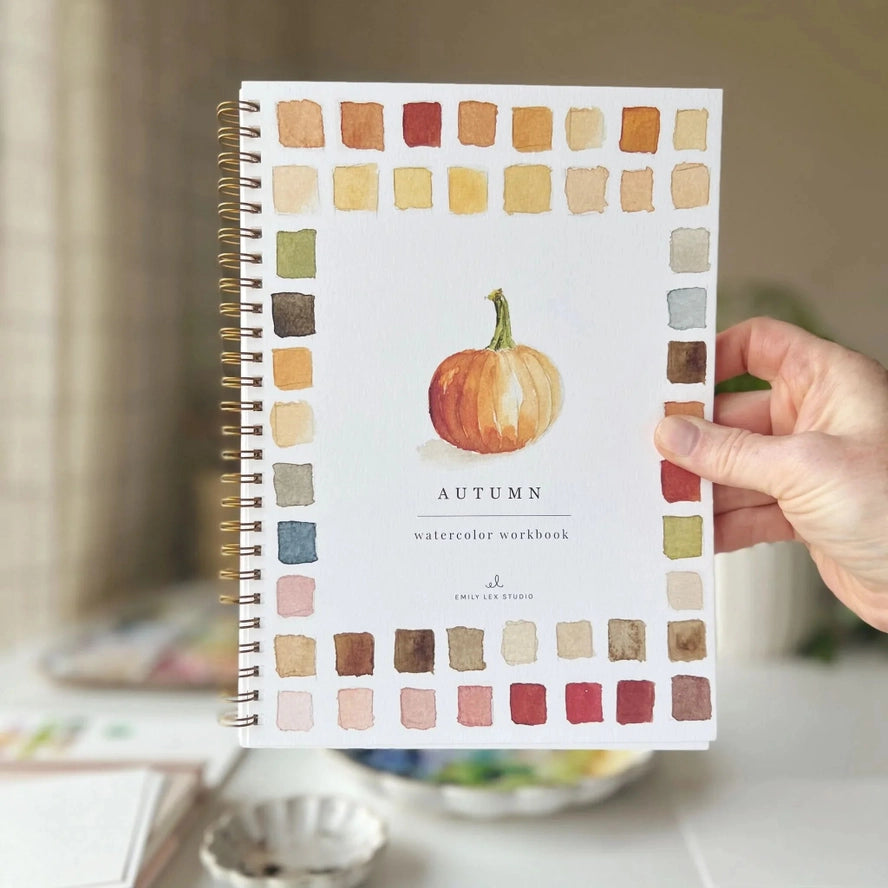 QUADERNO DA COLORARE AD ACQUERELLO A TEMA AUTUNNO