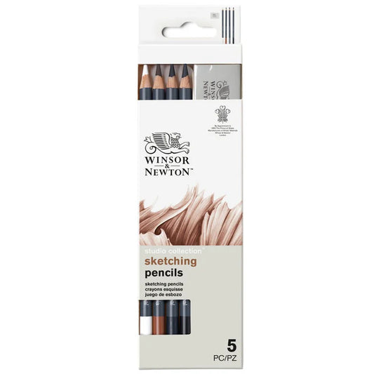 SET 5 MATITE DISEGNO CON GOMME - Winsor & Newton