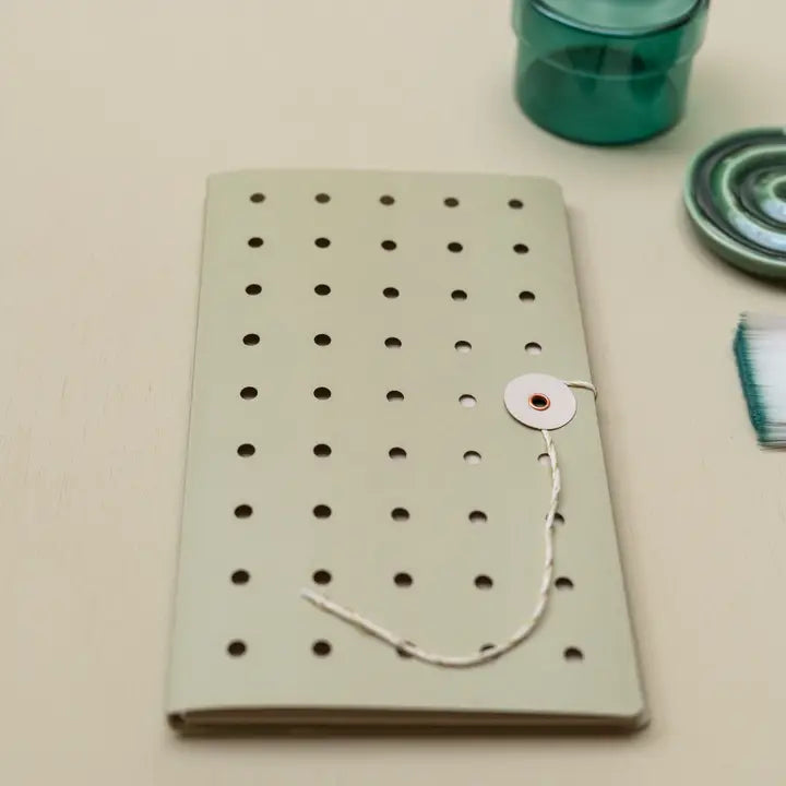 TACCUINO CARTA CHIUSURA GIAPPONESE VERDE OLIVA