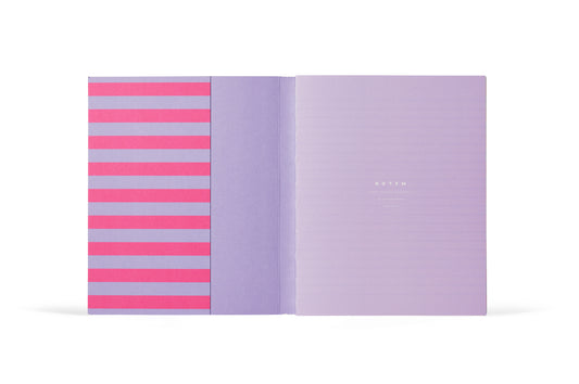 QUADERNO UMA MEDIUM LAVANDER STRIPE