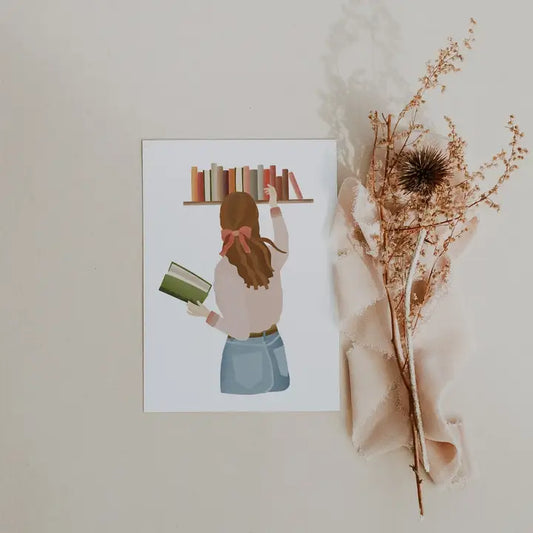 BIGLIETTO ARTISTICO BOOKS LOVER TILDA & THEO