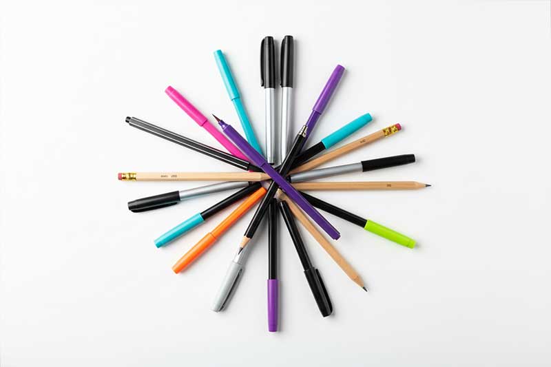 Penne, Brush Pen e Matite
