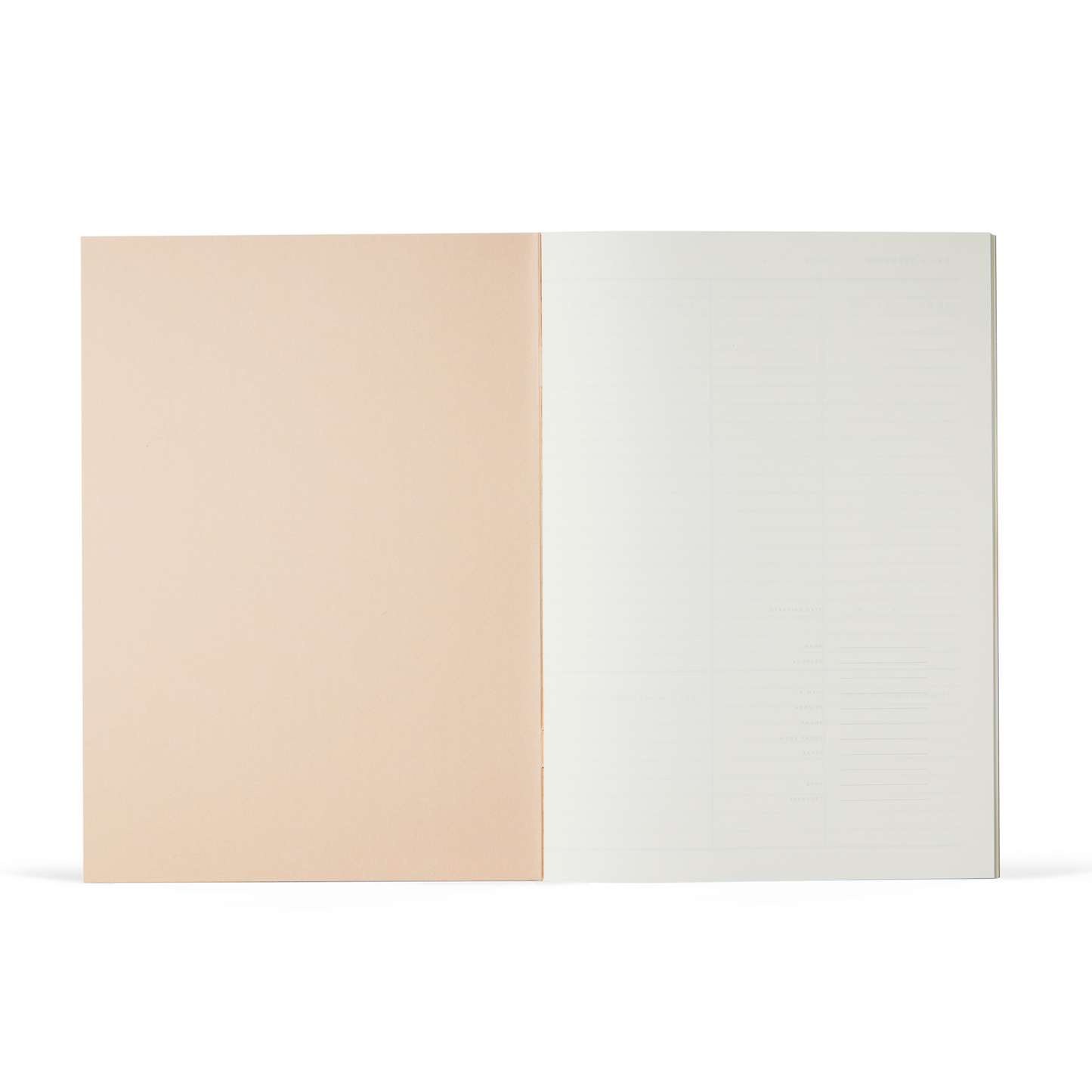 MILO WORK JOURNAL - green&rose