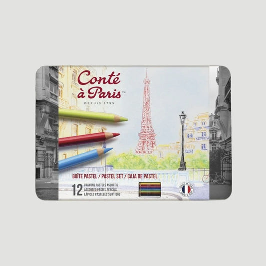 SET MATITE EFFETTO PASTELLO (12 PEZZI) - CONTÉ À PARIS