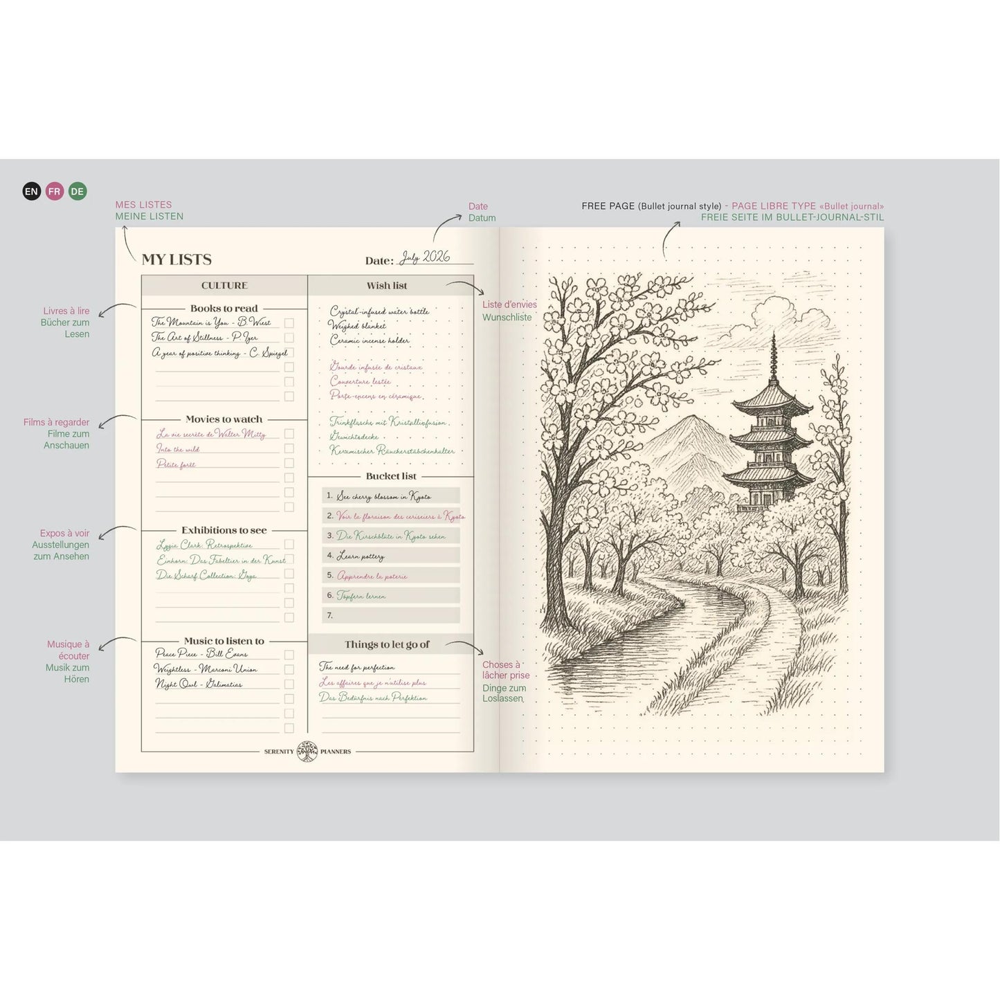 BUCKET LISTS PLANNER