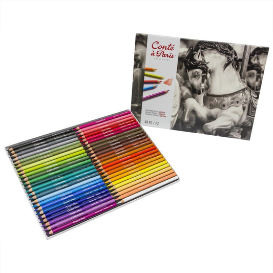 SET MATITE EFFETTO PASTELLO (48 PEZZI) - CONTÉ À PARIS