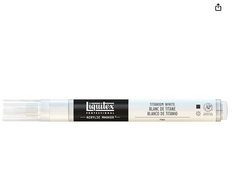 ACRYLIC MARKER TITANIUM WHITE - LIQUITEX