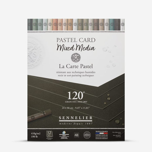 PASTEL CARD - BLOCCO CARTA MIXED MEDIA - SENNELIER - (ANTRACITE)