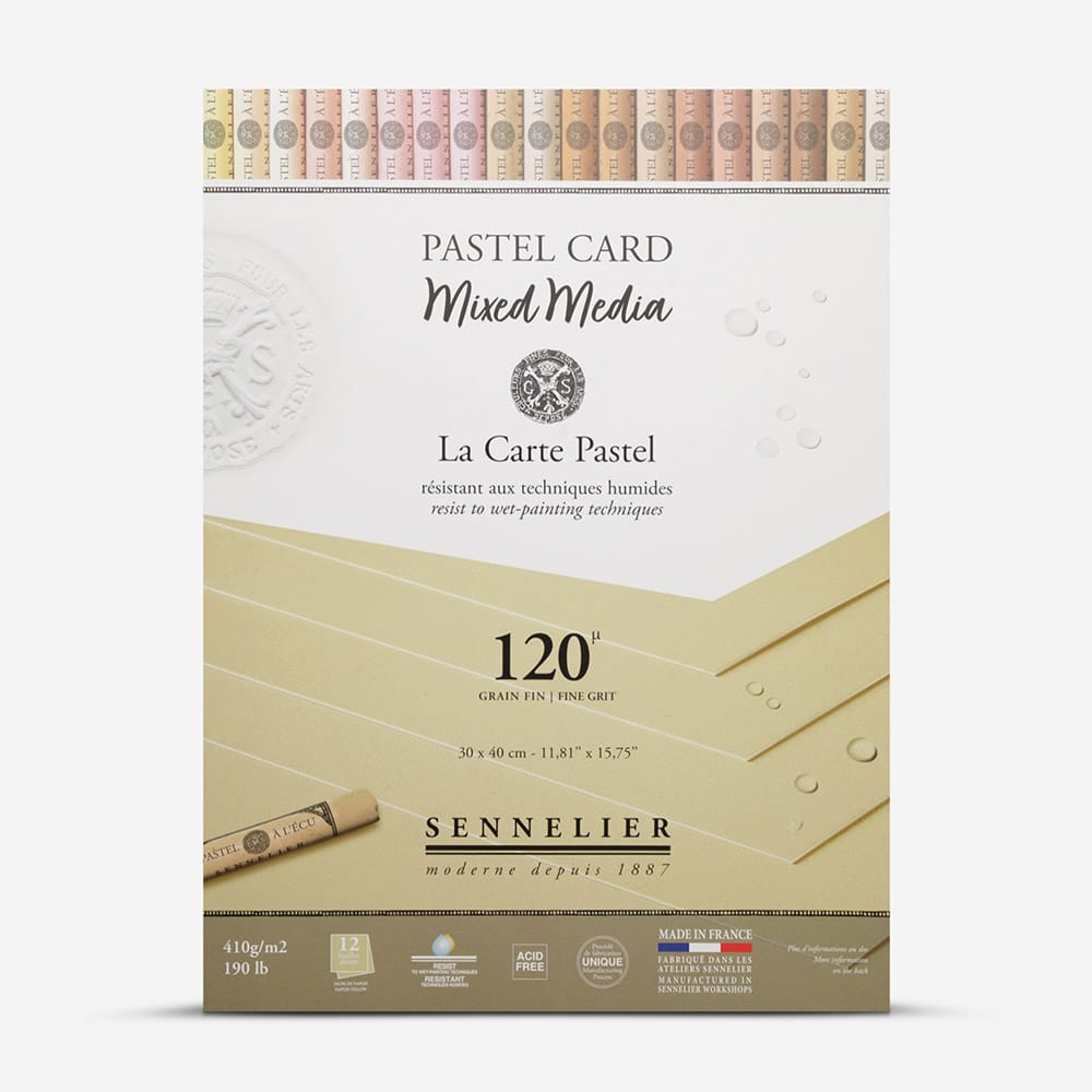 PASTEL CARD - BLOCCO CARTA MIXED MEDIA - SENNELIER - (GIALLO NAPOLI)