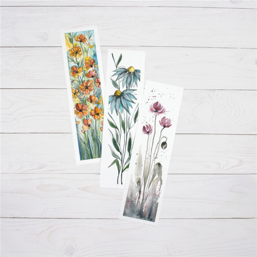 WATERCOLOUR BOOKMARK PAD - BLOCCO PER SEGNALIBRI