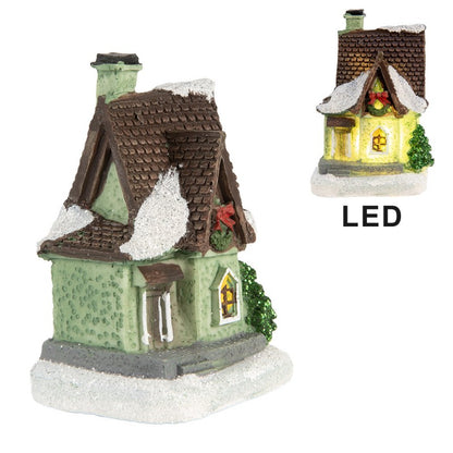 CASETTA NATALIZIA A LED - VERDE