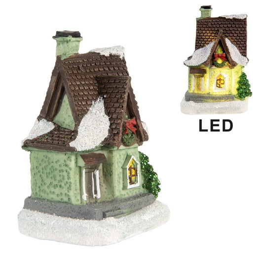CASETTA NATALIZIA A LED - VERDE