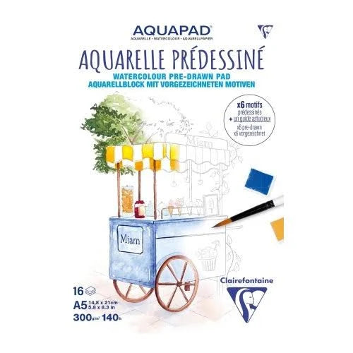 ALBUM PREDISEGNATO ACQUERELLO AQUAPAD