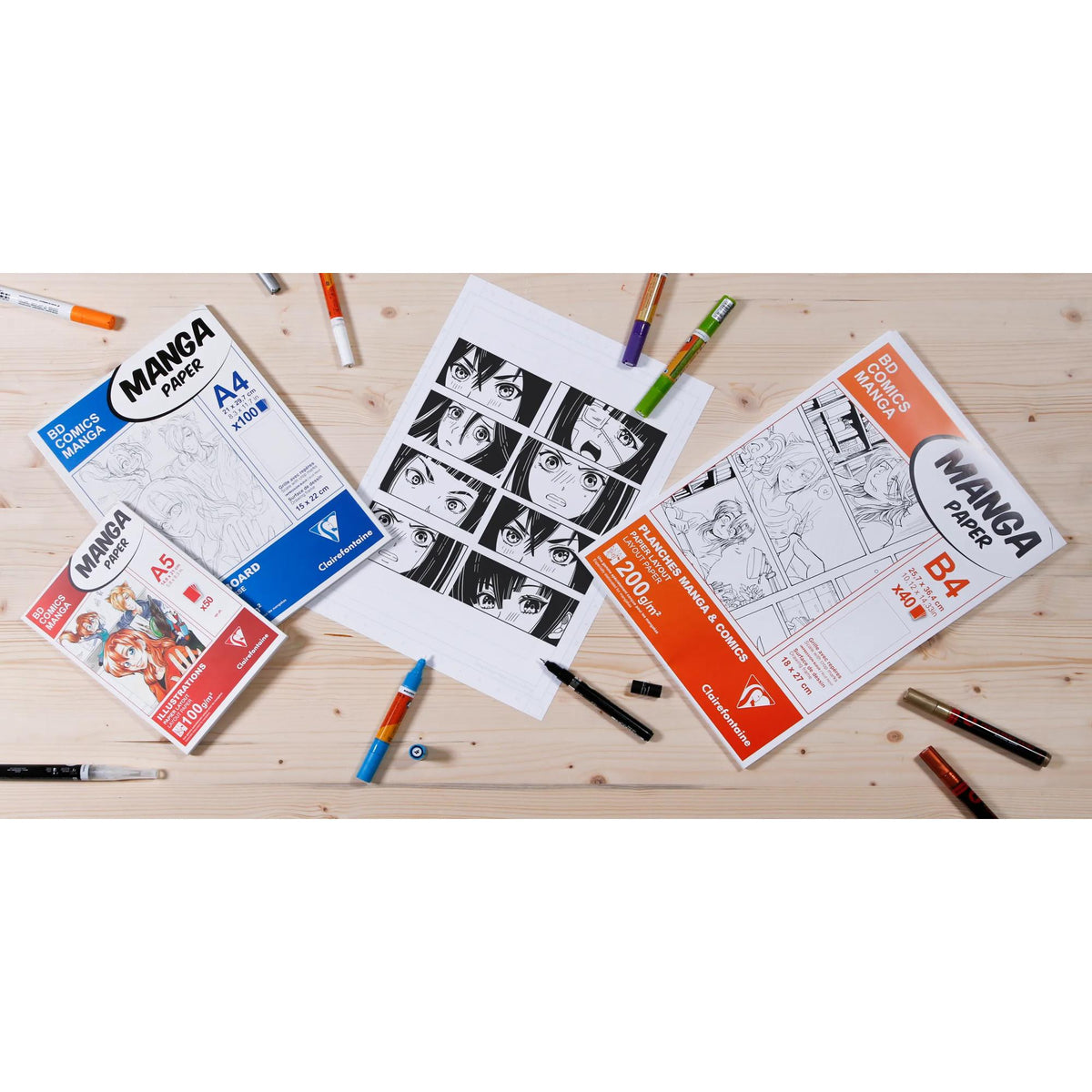 BLOCCHI CARTA PER MANGA E ILLUSTRAZIONI
