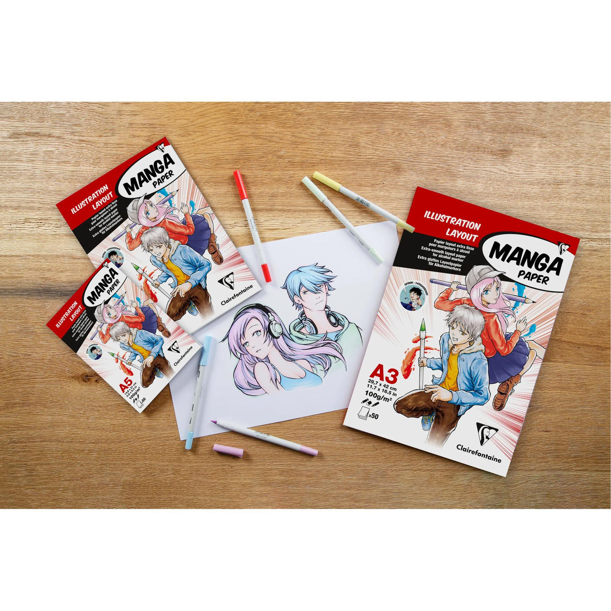 BLOCCHI CARTA PER MANGA E ILLUSTRAZIONI