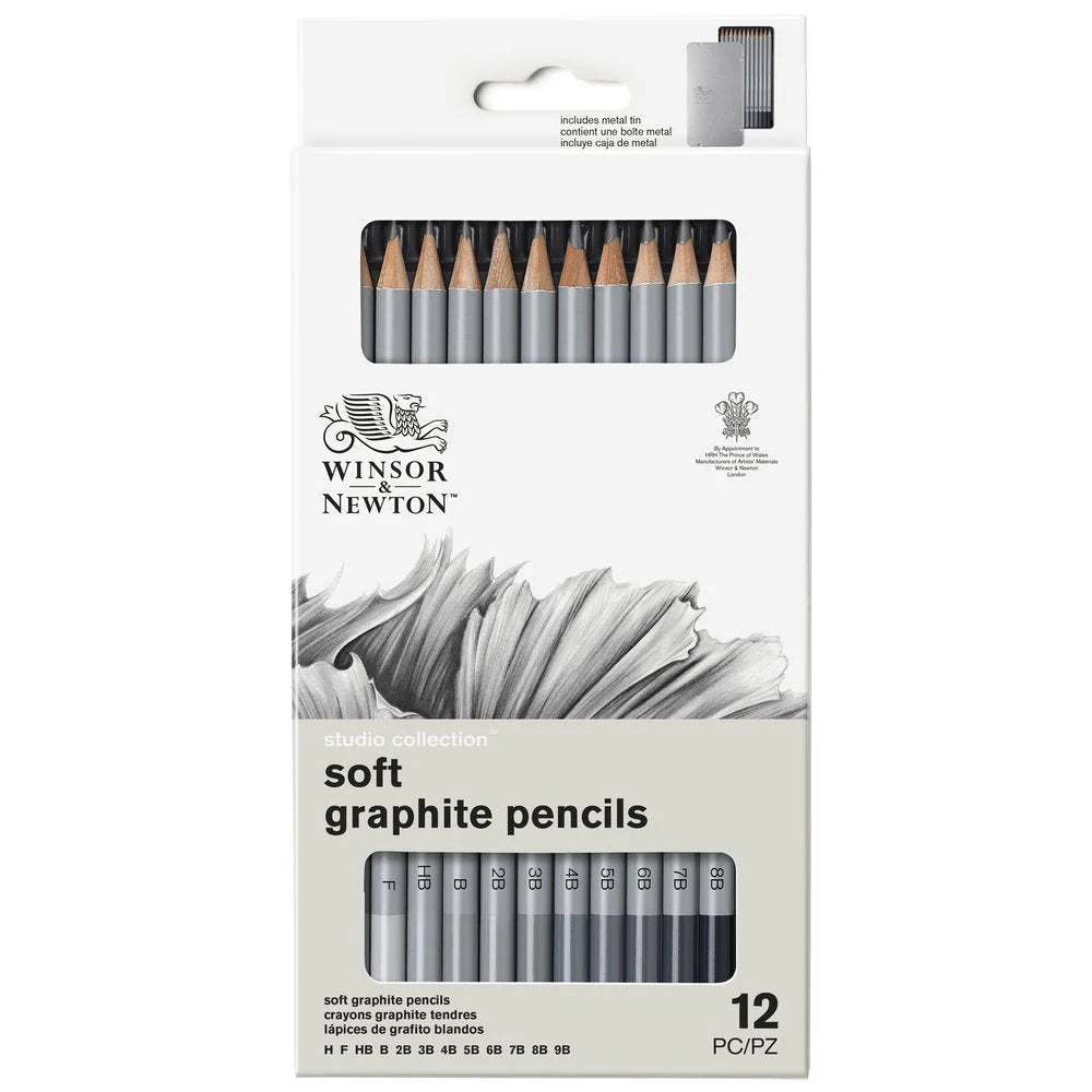 SOFT GRAPHITE PENCILS SET - WINSOR & NEWTON