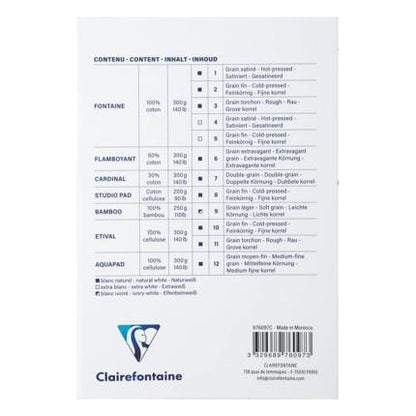 BLOCCO CARTA  10 X 15 - AQUA ESSENTIAL