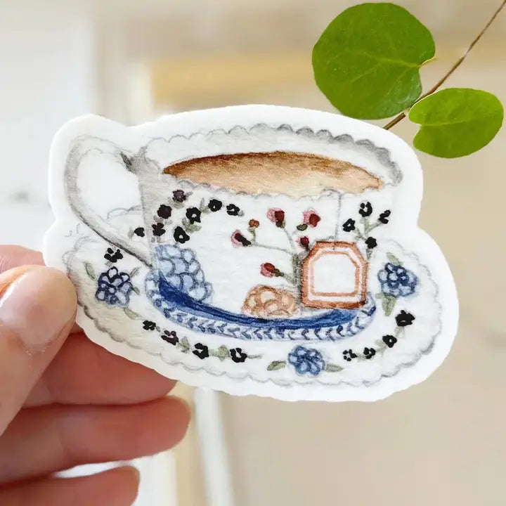 ADESIVO VINILICO TAZZA DA TE' - EMILY LEX STUDIO