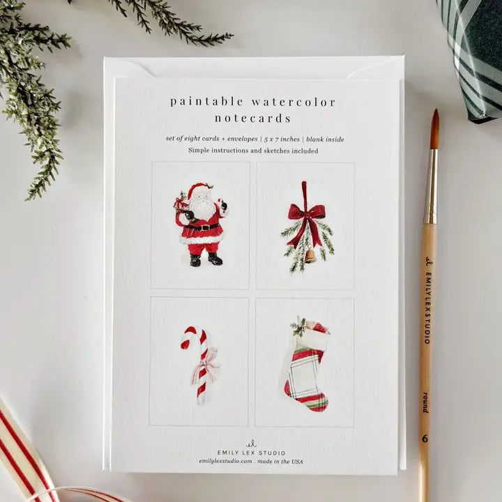 CARTOLINE NATALIZIE DA DIPINGERE - EMILY LEX STUDIO
