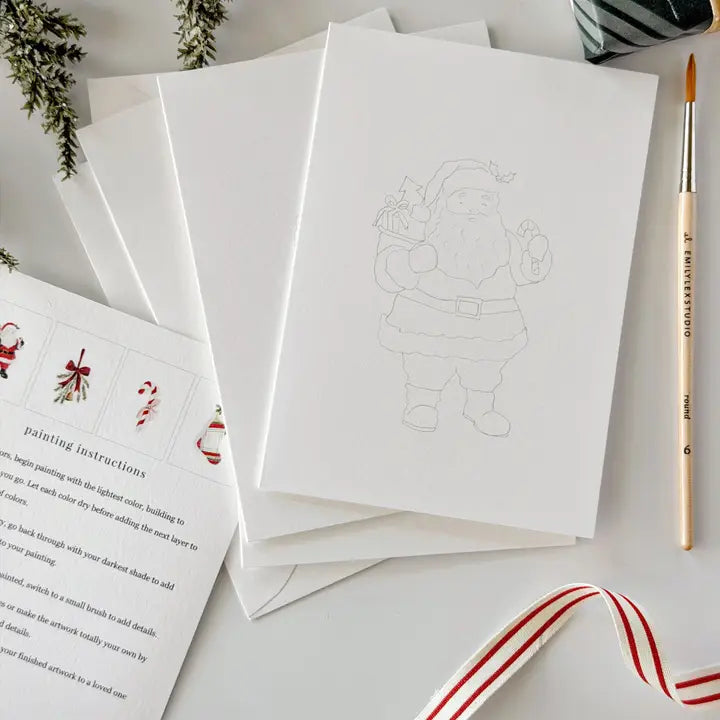 CARTOLINE NATALIZIE DA DIPINGERE - EMILY LEX STUDIO