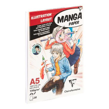 BLOCCO CARTA PER MANGA - A5