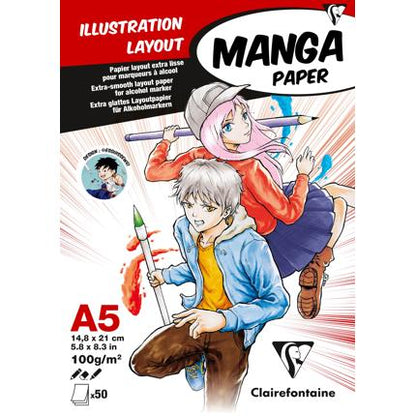 BLOCCO CARTA PER MANGA - A5