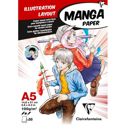BLOCCO CARTA PER MANGA - A5