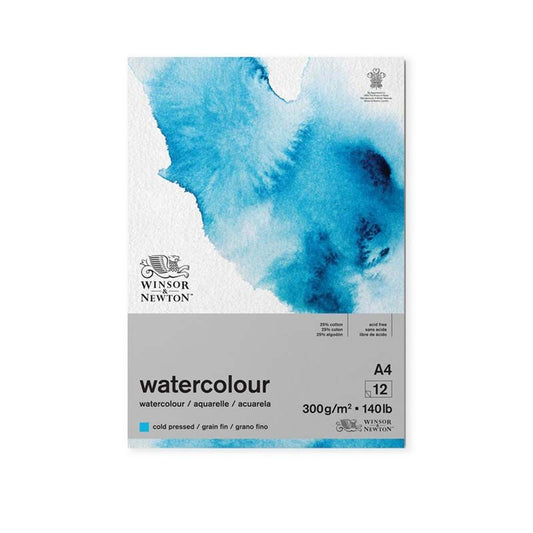 BLOCCO CARTA ACQUERELLO A4 W&N