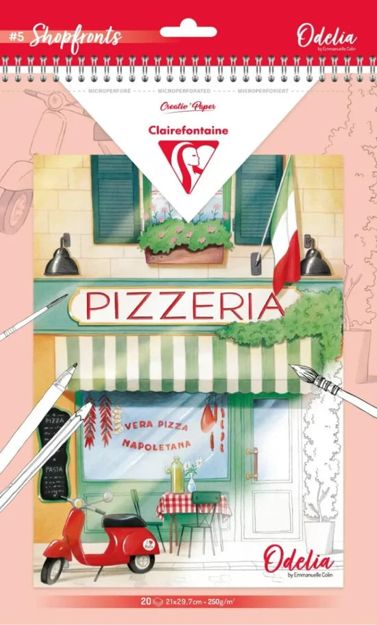 COLORING BOOK ODELIA SHOP FRONTS