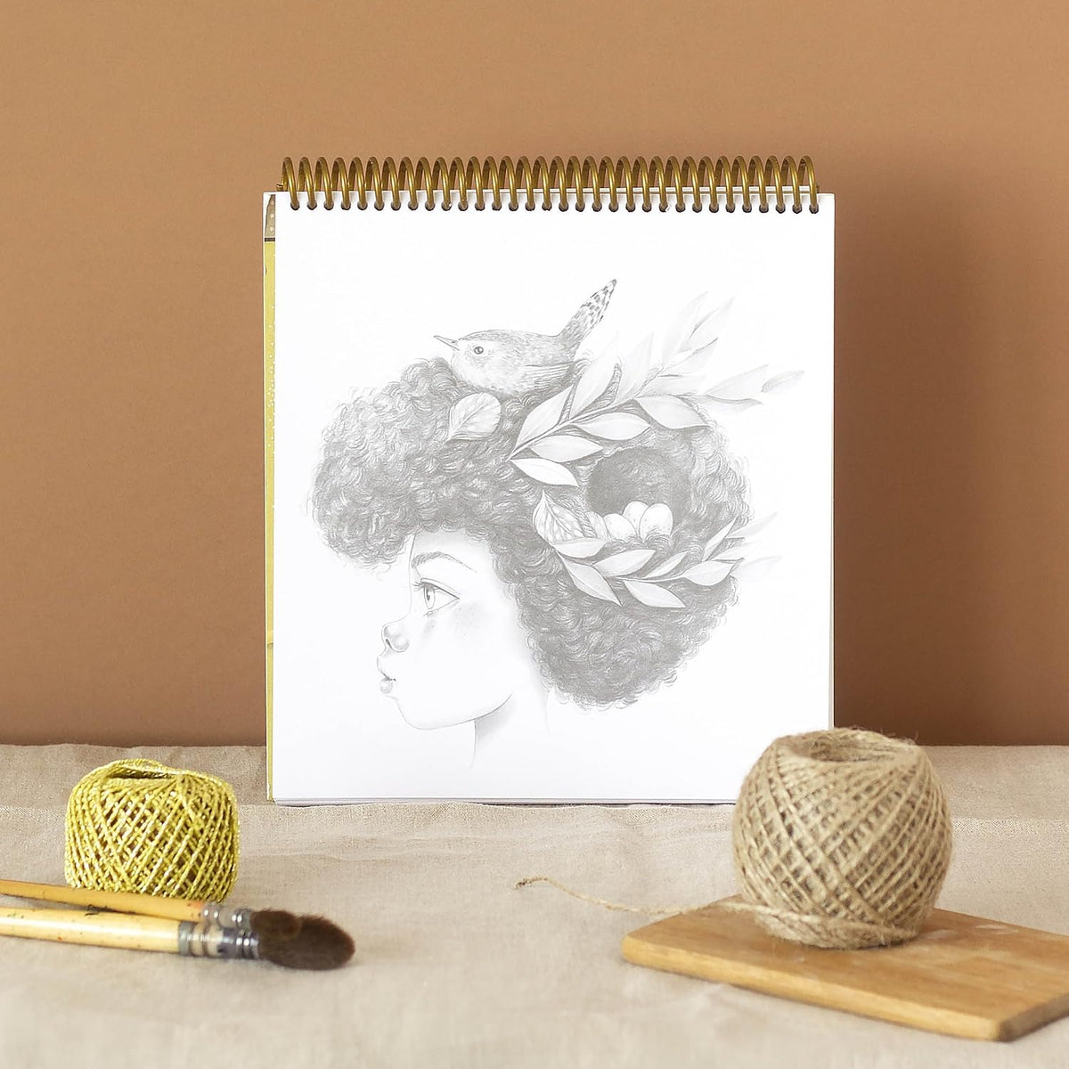 COLORING BOOK WILD 7 AVENUE MANDARINE