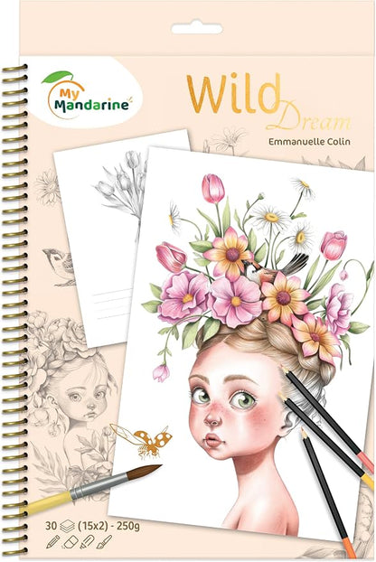 COLORING BOOK WILD DREAM AVENUE MANDARINE