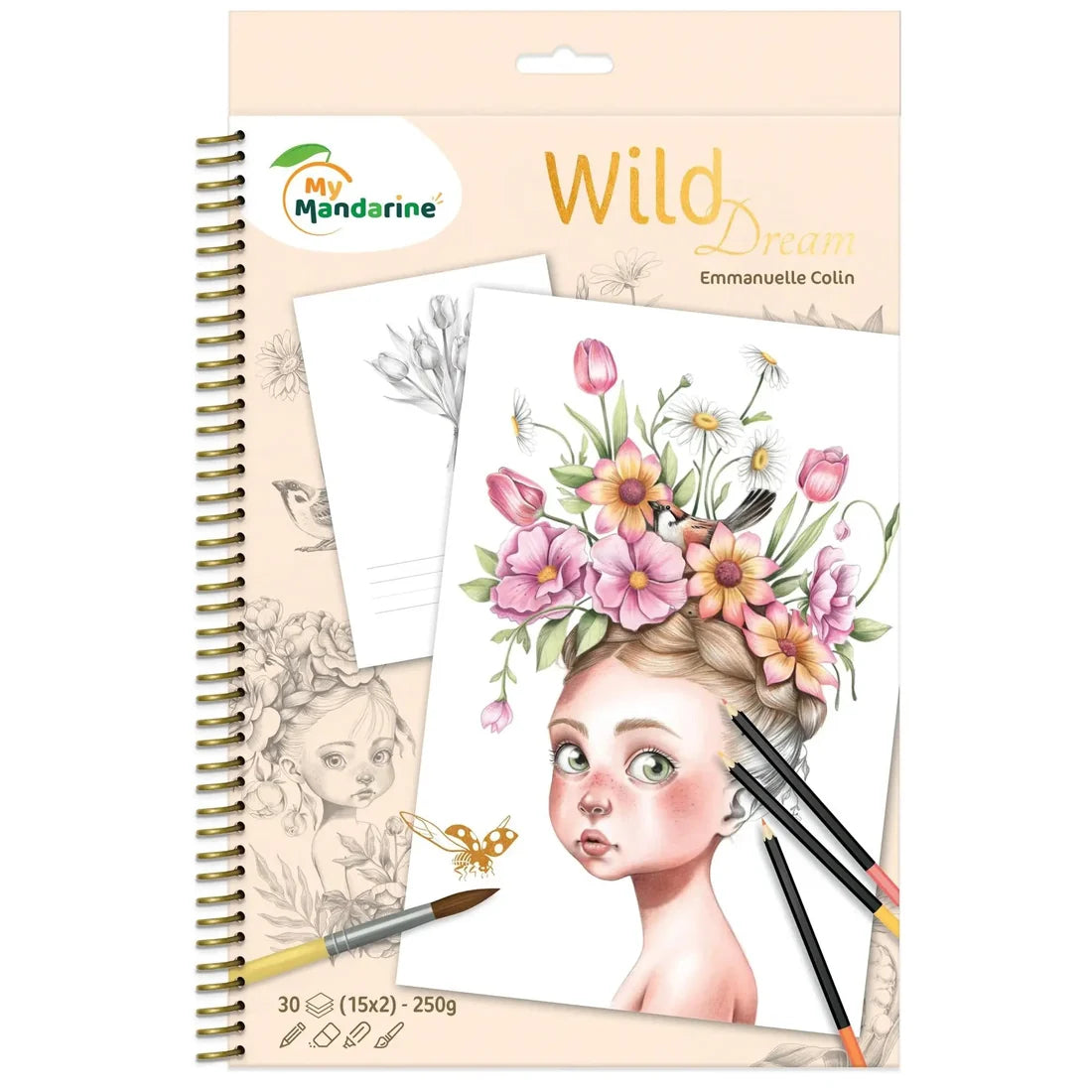 COLORING BOOK WILD DREAM AVENUE MANDARINE