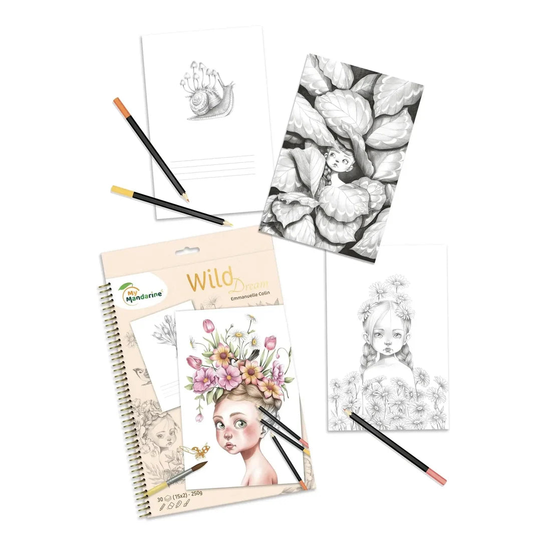 COLORING BOOK WILD DREAM AVENUE MANDARINE