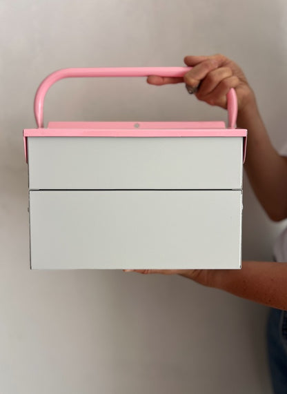TOOLBOX OFFICINA - grigio&rosa