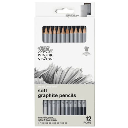 SET 12 MATITE IN GRAFITE MORBIDA - Winsor & Newton