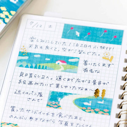 KITTA COLLAGE WASHI TAPE HILL