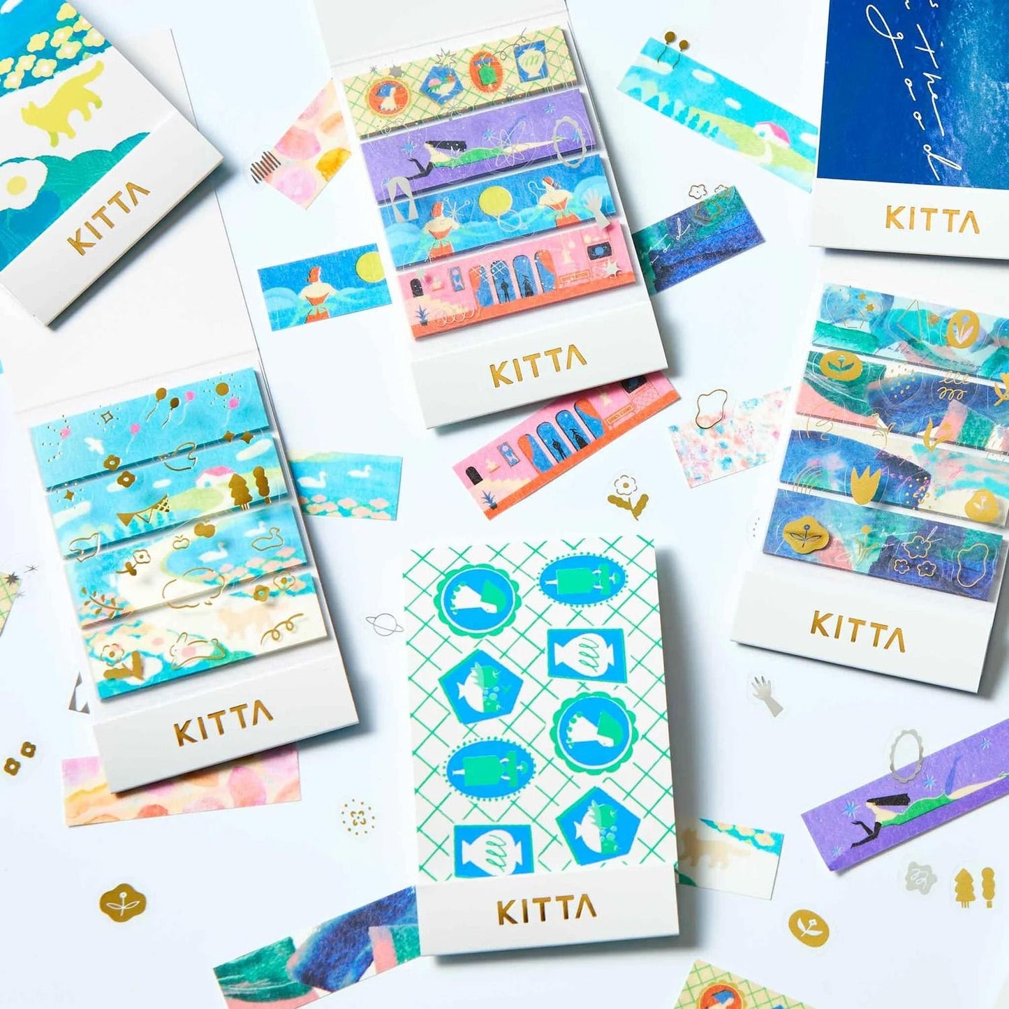 KITTA COLLAGE WASHI TAPE HILL
