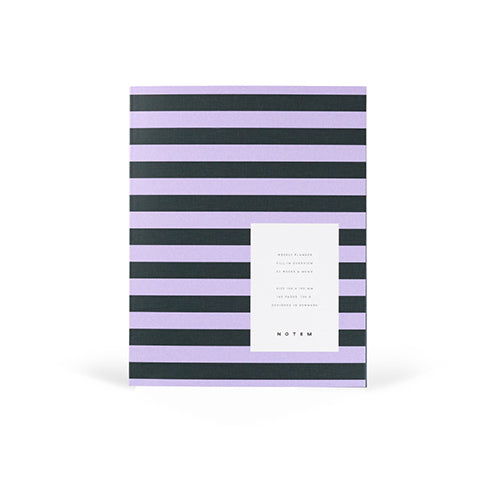 UMA WEEKLY PLANNER GREEN&ROSE STRIPES