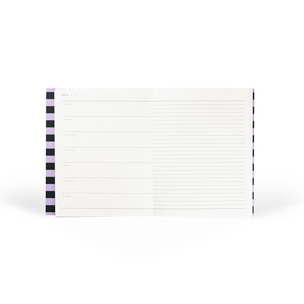 UMA WEEKLY PLANNER GREEN&ROSE STRIPES
