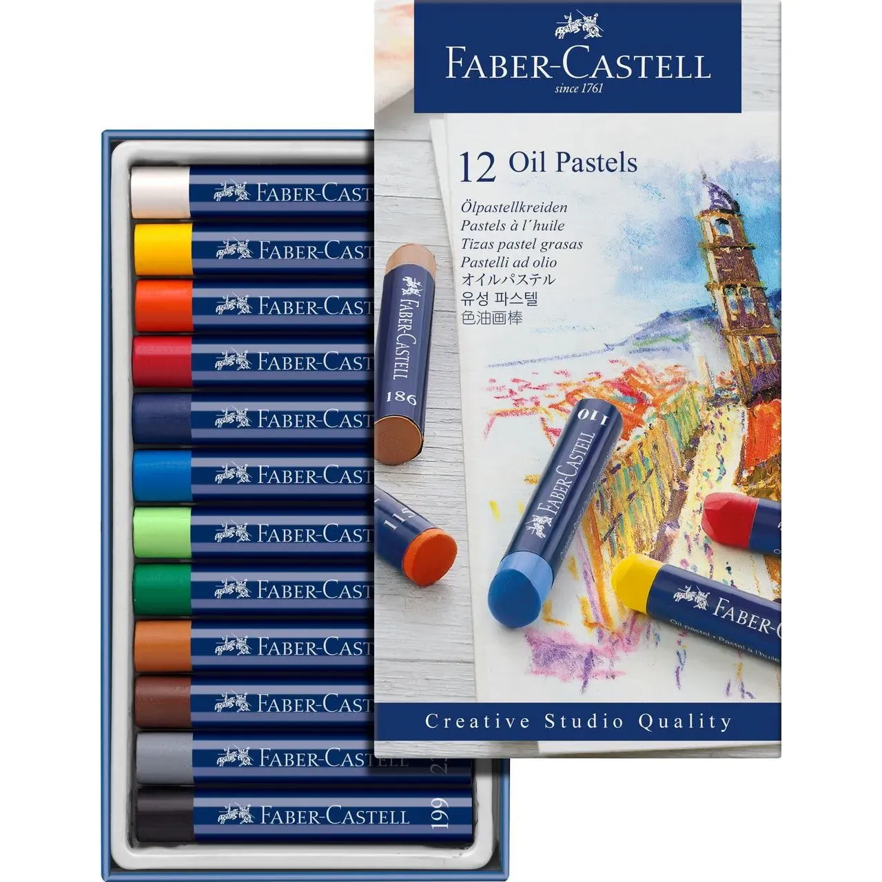 PASTELLI AD OLIO 12 PEZZI