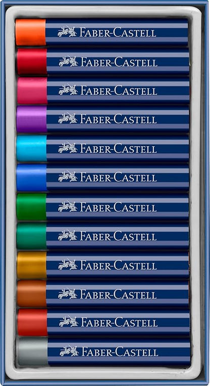 SET 12 PASTELLI AD OLIO METALLIZATI