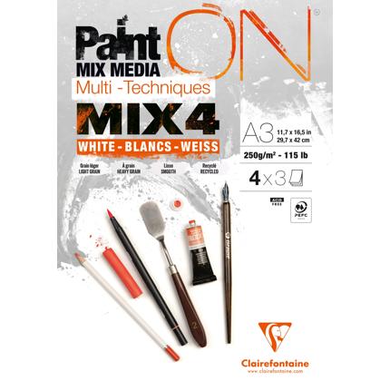 BLOCCO CARTA "MIX4" A3 - PAINT ON