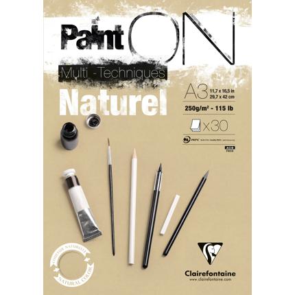 BLOCCHI CARTA "NATUREL" A3 - PAINT ON