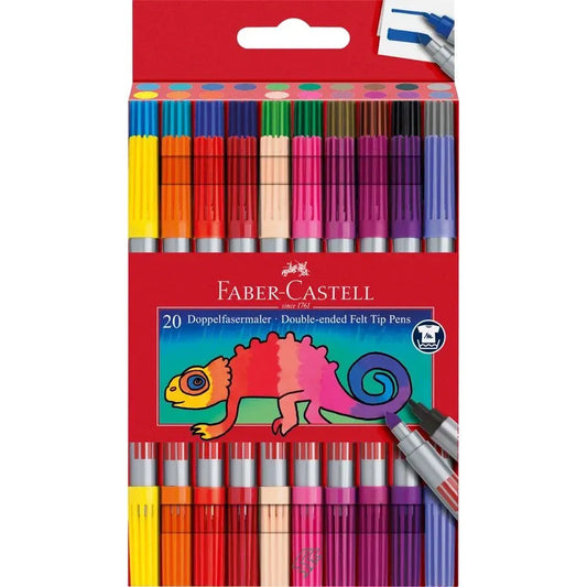 PENNARELLI DOPPIA PUNTA GLITTER 20pz.