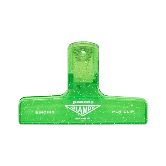PLASTIC CLIP GLITTER VERDE PENCO