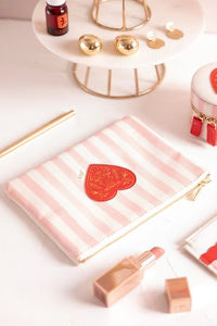 POCHETTE PINK STRIPES