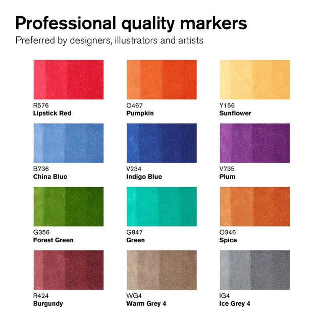 PROMARKER TATTOO SET X12 - Winsor & Newton